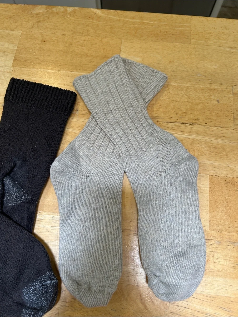 Multipack Men's Ribbed Crew 4 Pack Socks - Neutral Colors